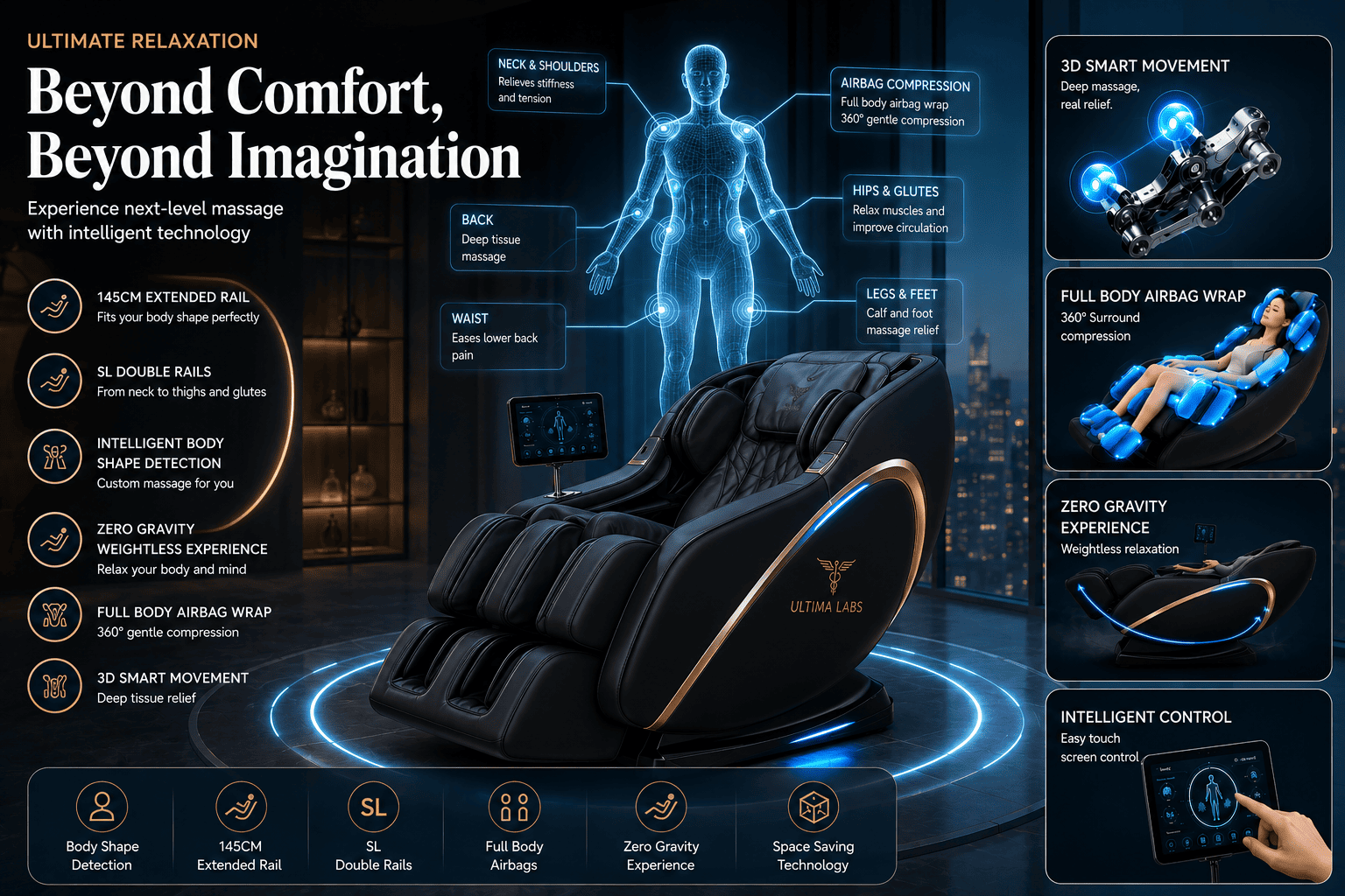 Ultima Labs Massage Chair — Full Feature Overview